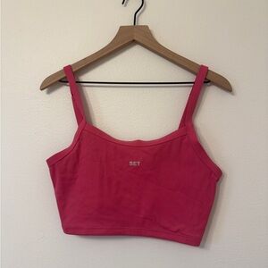 SET Active Pink Sportbody Scoop Bra